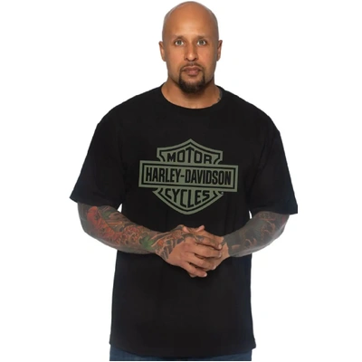 Harley-Davidson Gar &amp; Shield Mens Tee - Black/Green