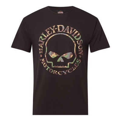 Mens Willie G Camo Tee - Black