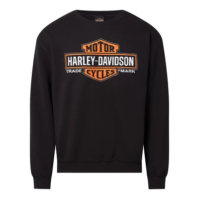 Harley-Davidson Mens Elongated Crew L/S Dealer Tee - Black