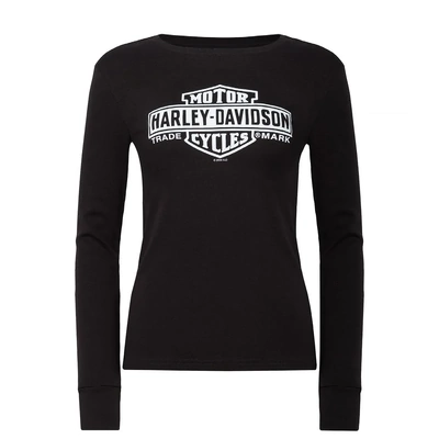 Harley-Davidson Elongated Long Sleeve Dealer Tee - Black