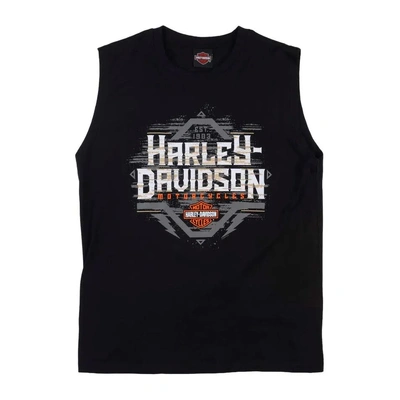 Harley-Davidson Knuckle Mens Muscle Tee - Black