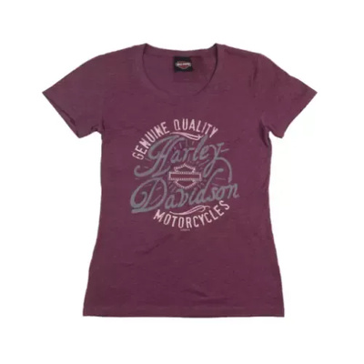 Harley-Davidson Circular Womens Tee - Maroon