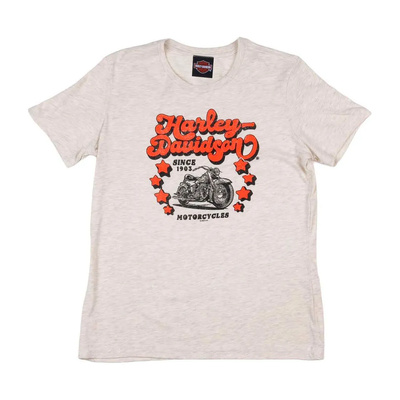 Harley-Davidson Label Spirit Womens Tee - Natural Heather