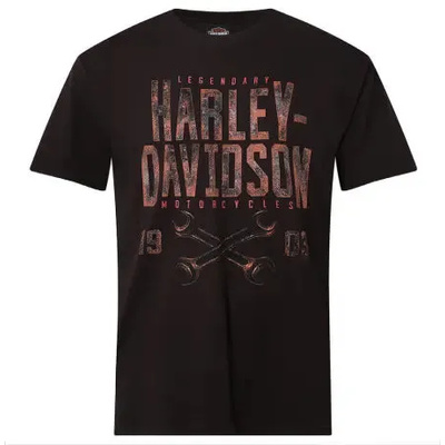 Harley-Davidson Rusted Mens Tee - Black
