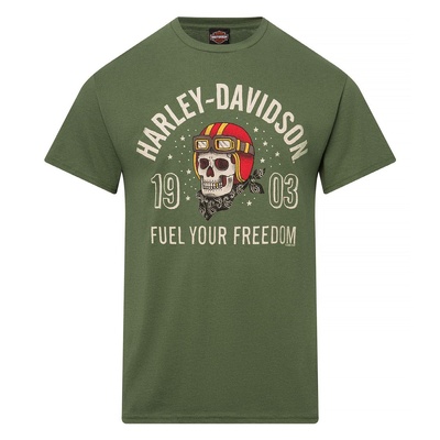Harley-Davidson Mens Traditional Dealer Tee - Military Green