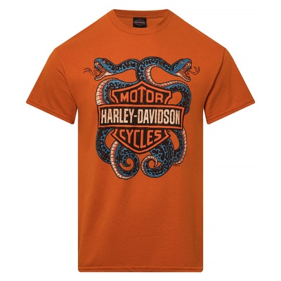 Harley-Davidson Mens Twisted Dealer Tee - Texas Orange
