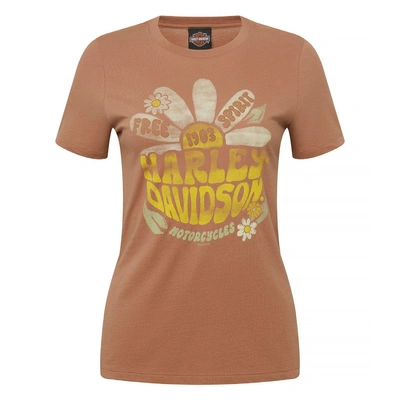 Harley-Davidson Womens Hippy Dealer Tee - Chestnut
