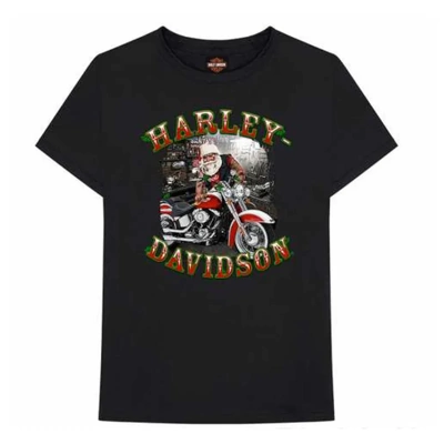 Harley-Davidson Christmas Workshop Dealer Tee - Black