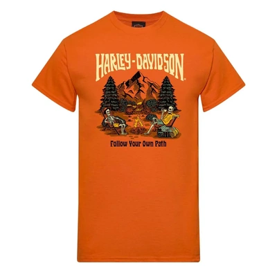 Harley-Davidson Mens Shelter Dealer Tee - Orange