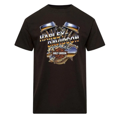 Harley-Davidson Mens Rumble Dealer Tee - Black