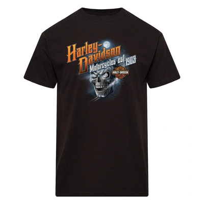 Harley-Davidson Mens Haunted S/S Dealer Tee - Black