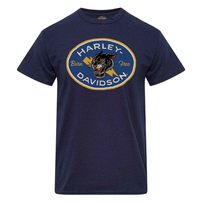Harley-Davidson Mens Panther Dealer Tee - Navy