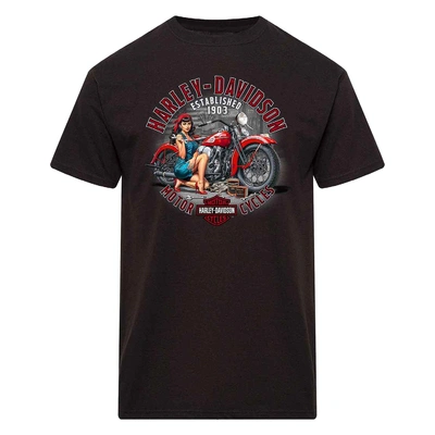 Harley-Davidson Mens Rosie Dealer Tee - Black