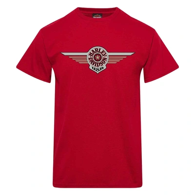Harley-Davidson Mens Emblem Dealer Tee - Cardinal Red