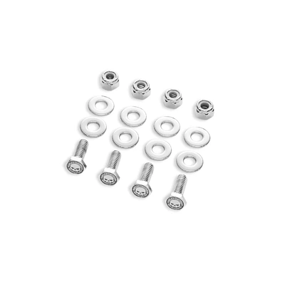 Willie G Skull License Plate Hardware Kit - Chrome