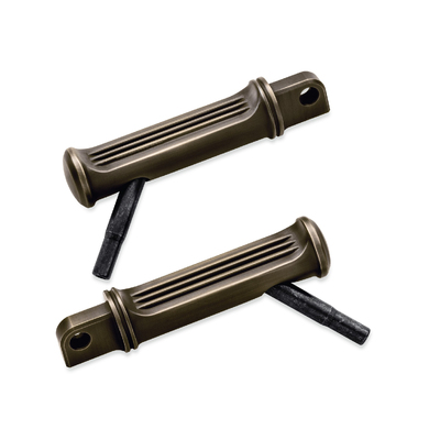 Brass Footpegs with Styled Wear Peg - Forward Controls