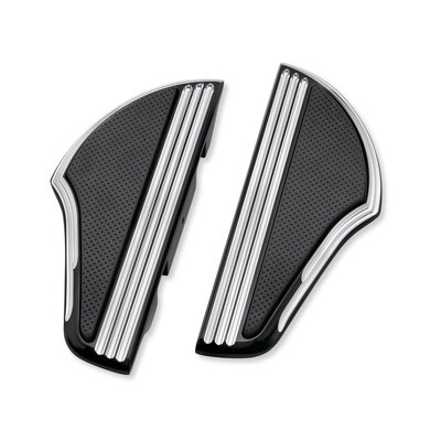 Defiance Passenger Footboard Kit - Black Anodized Machine Cut