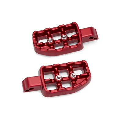Harley-Davidson Redline Passenger Footpegs - Red Anodized