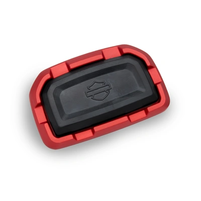 Harley-Davidson Redline Large Brake Pedal Pad - Red Anodized