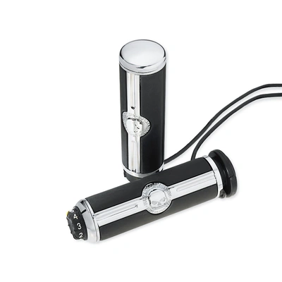 Harley-Davidson Willie G Skull Heated Hand Grips - Chrome