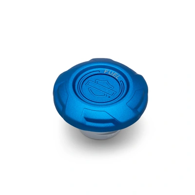 Harley-Davidson Redline Fuel Cap - Blue Anodized