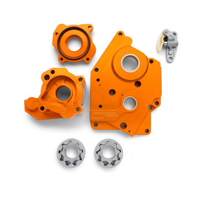 Screamin Eagle Pro Billet Cam Plate with Super Sucker Oil Pump