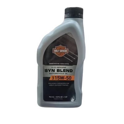Harley-Davidson Genuine SYN Blend Motorcycle Oil - Quart