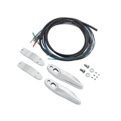 Harley-Davidson Rear Turn Signal/License Plate Relocation Kit - Chrome