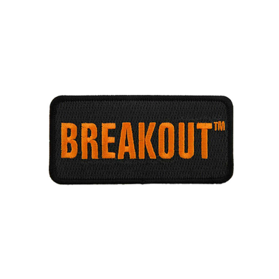 Harley-Davidson 4 incgh Embroidered Breakout Emblem Sew-On Patch - Black/Orange