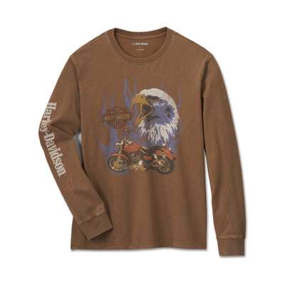 Harley-Davidson Eagle Rider Long Sleeve Tee - Toffee