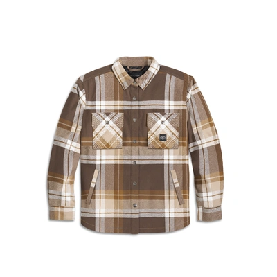 Harley-Davidson In Between The Line Plaid Shirt Jacket - Java/Coffee