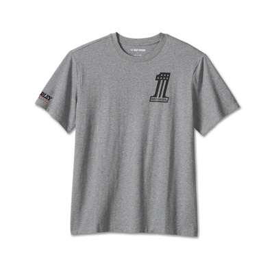 Harley-Davidson Mens #1 Faster Tee - Charcoal Grey Heather