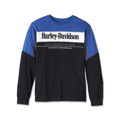 Harley-Davidson Mens Pro Racing Colourblocked Jersey - Blue/Black