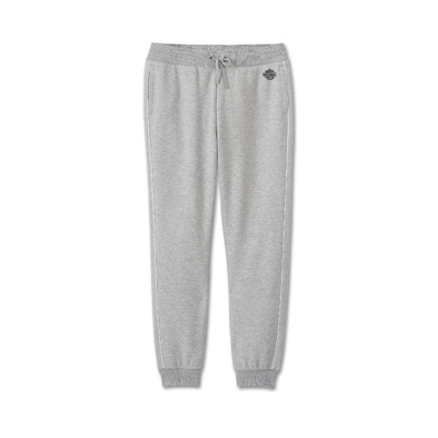 Harley-Davidson Classic Bar &amp; Shield Womens Joggers - Light Grey Heather