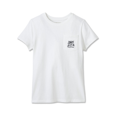 Womens H-D Rosebud Pocket Tee - Bright White