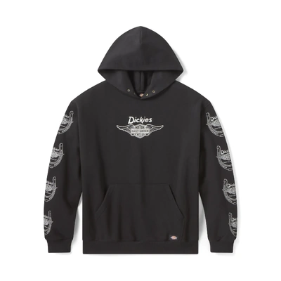 Dickies x H-D® Winged Horseshoe Oversized Pullover Hoodie - Black
