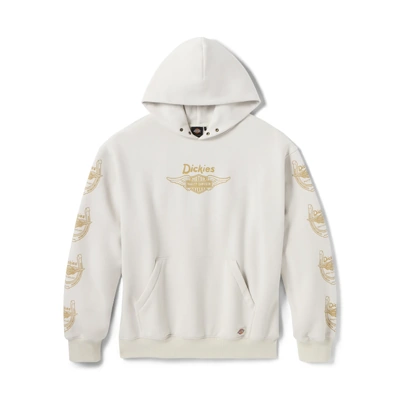 Dickies x H-D® Winged Horseshoe Oversized Pullover Hoodie - Bone