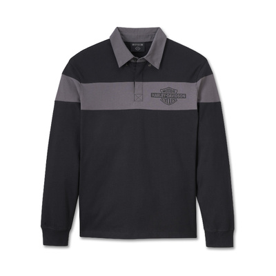 Harley-Davidson Men&#39;s Bar &amp; Shield Long Sleeve Polo