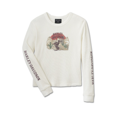Harley-Davidson Cowgirl Graphic Womens Tee - Cloud Dancer