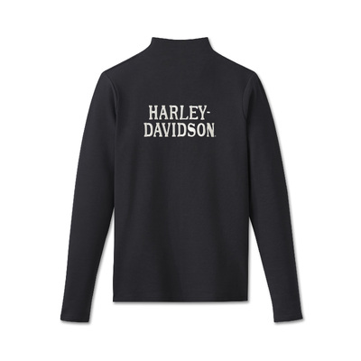 Harley-Davidson Superstar Milwaukee Womens Mockneck - Harley Black