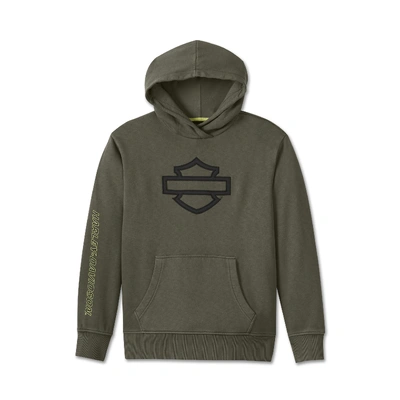 Harley-Davidson Womens Oversized Bar &amp; Shield Pullover Hoodie - Grape Leaf