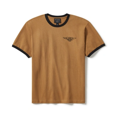 Harley-Davidson Willie G Sketchy Bar &amp; Shield Ringer Tee - Dark Chocolate - Dark Chocolate