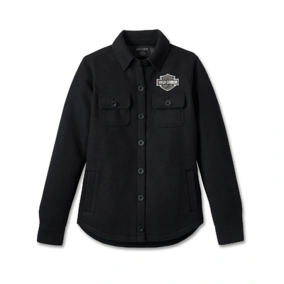 Harley-Davidson Womens Onwards Shirt Jacket - Black Beauty