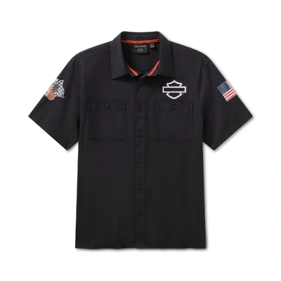 Harley-Davidson 2026 Factory Racing Fanwear Woven Shirt - Harley Black