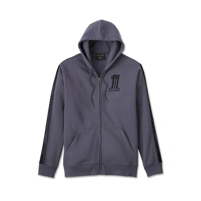 Harley-Davidson #1 Racer Zip-Up Hoodie - Ombre Blue