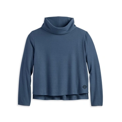 Harley-Davidson Womens Iron Bond Turtleneck - Dusty Blue