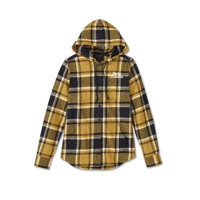 Harley-Davidson Womens Street Surplus Long Sleeve Flannel Shirt - Yellow Paid