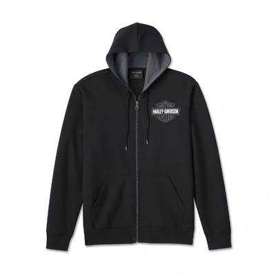 Harley-Davidson Spirit of Freedom Zip-Up Mens Hoodie - Harley Black