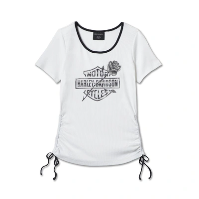 Harley-Davidson Women's Illuminate Bar &amp; Shield Tee - Bright White