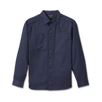 Harley-Davidson Mens Staple Shirt - Peacoat - Peacoat